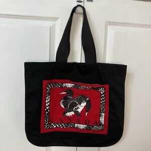 Vintage Jocelyne Mauge Canada Loon Tote Bag Made in Canada